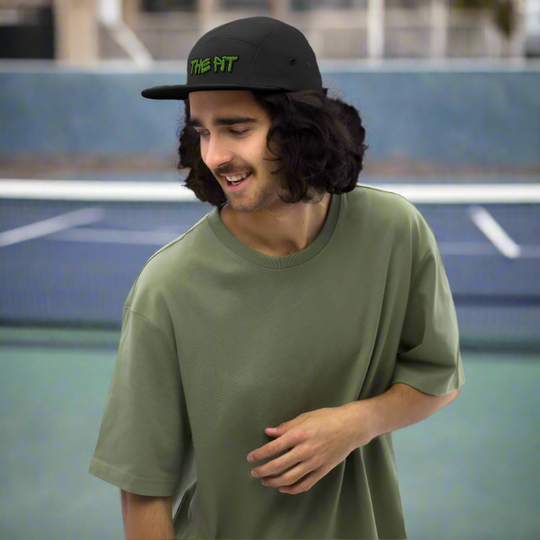 The Pit Five Panel Cap | Black