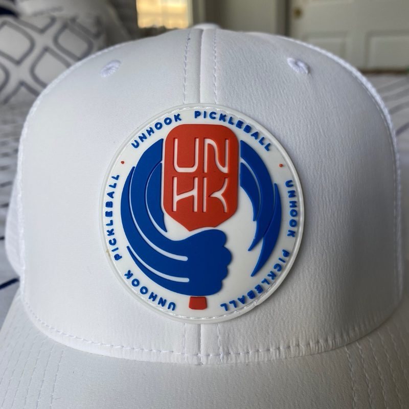 UNHooK Pickleball Sports Hat with Ocean Wave Design - Close Up