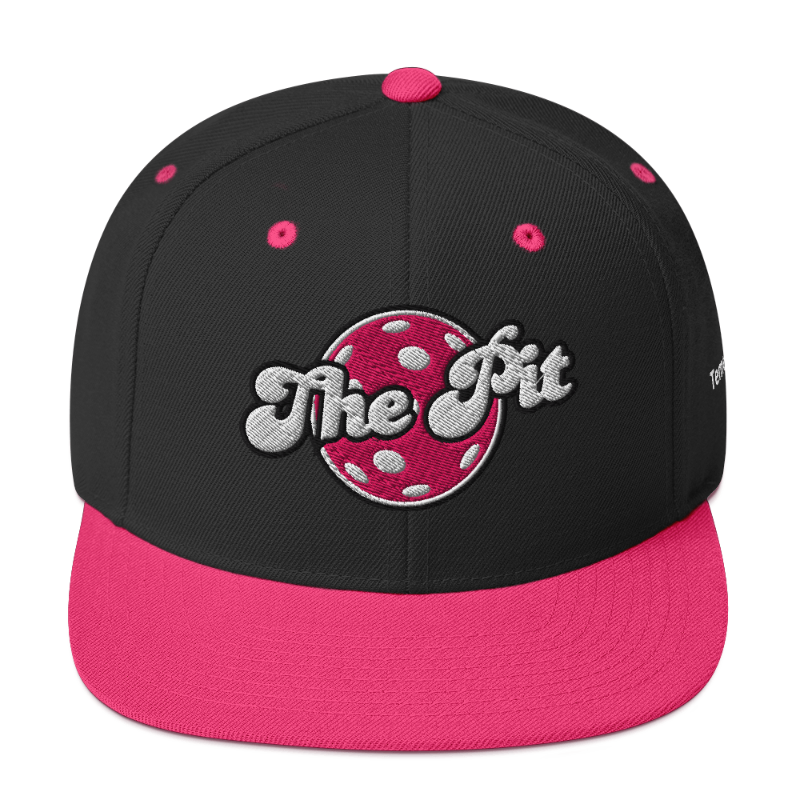 The Pit Snapback Hat | Black and Pink