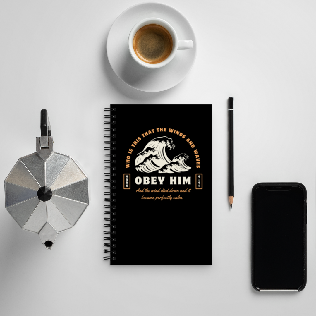 Winds and The Waves Spiral Notebook