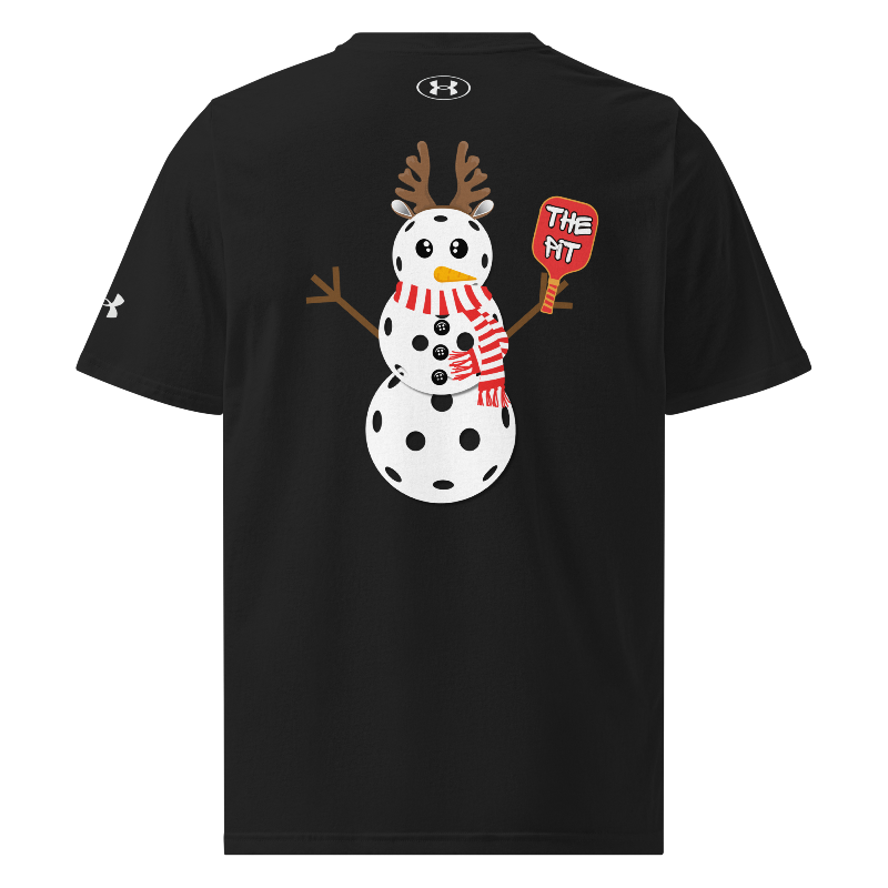 The Pit Pickleball Snowman Under ArmourⓇ Athletic T-Shirt | Black