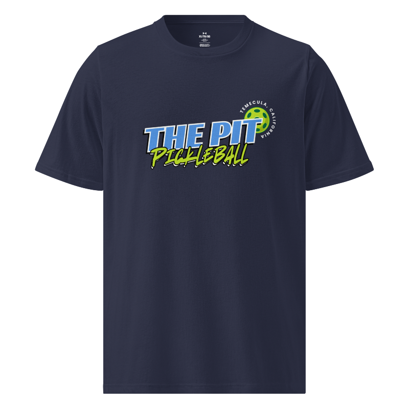 The Pit Pickleball | Temecula Pickleball Shirt | Under ArmourⓇ Athletic T-Shirt | Navy