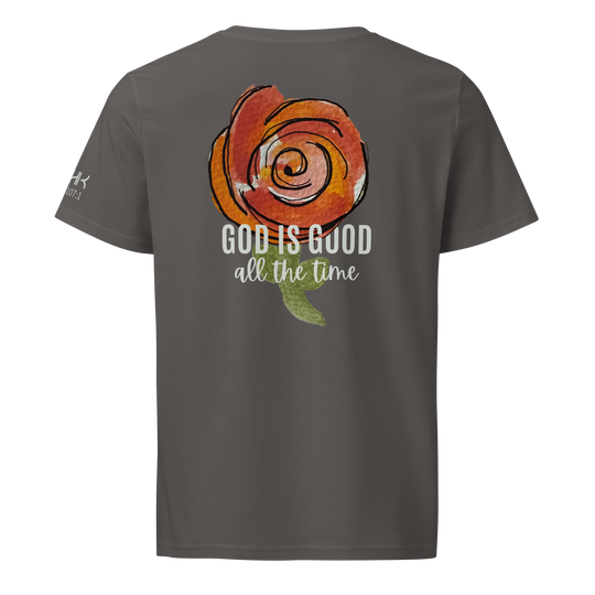 God is Good Women's Organic Mid-Light T-Shirt | Gray