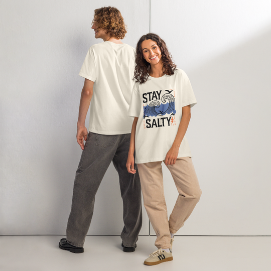 Stay Salty Wave Oversized T-Shirt