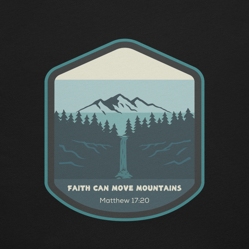 Faith Can Move Mountains Mens T-shirt