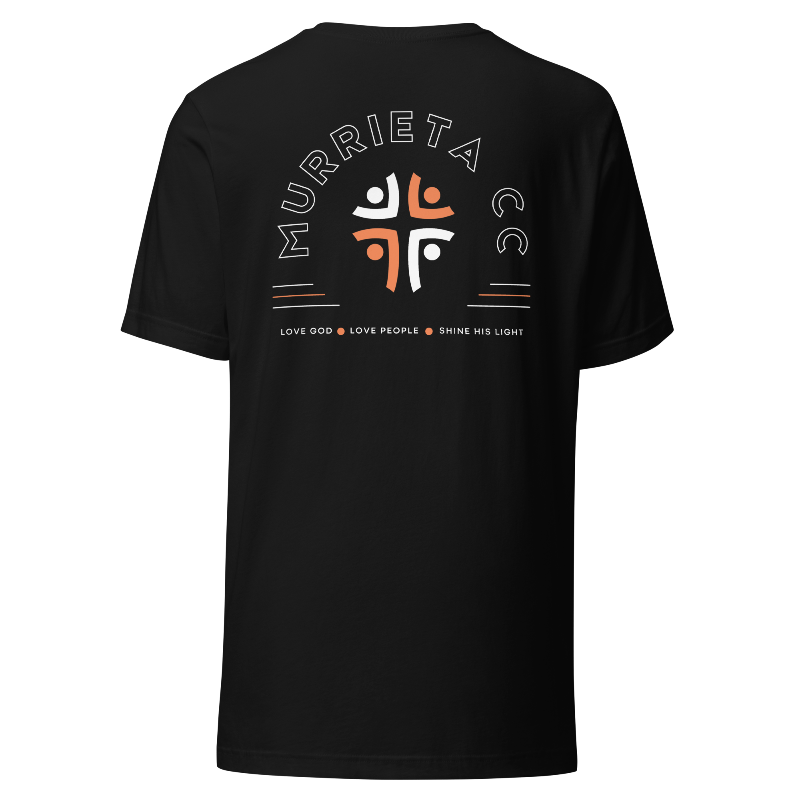 Murrieta CC Love God Love People Shine His Light T-Shirt - Black