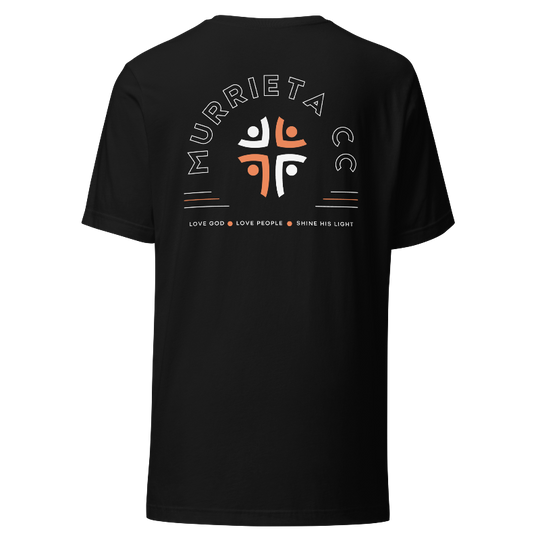 Murrieta CC Love God Love People Shine His Light T-Shirt - Black