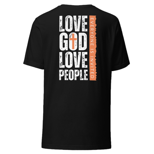 Love God Love People T-Shirt | Black