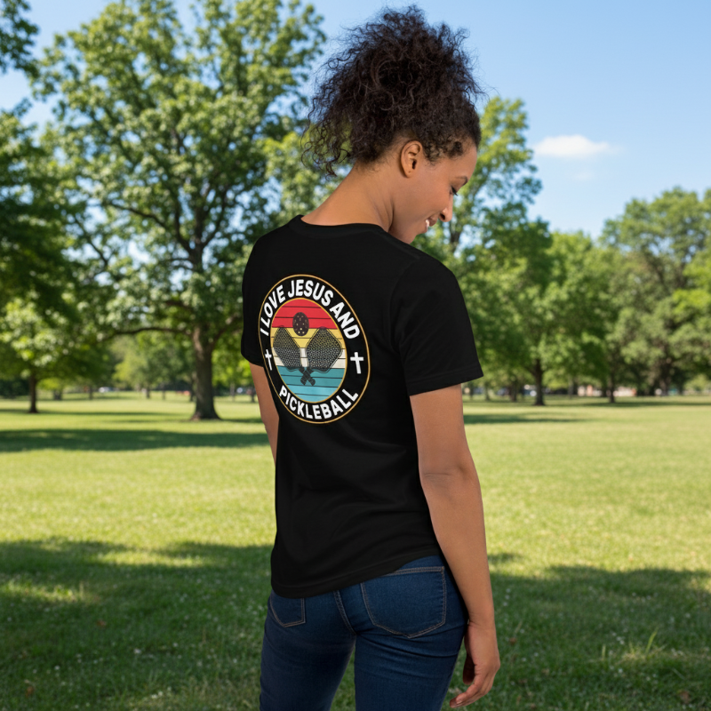 I Love Jesus and Pickleball T-Shirt