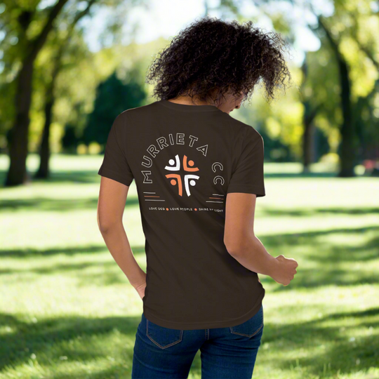 Murrieta CC Love God Love People Shine His Light T-Shirt - Brown