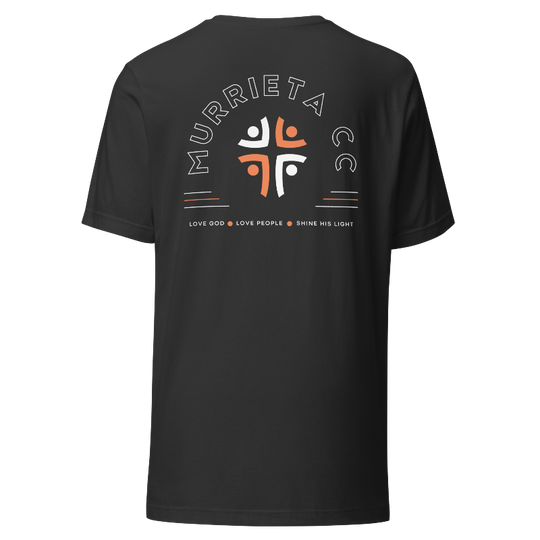 Murrieta CC Love God Love People Shine His Light T-Shirt - Grey