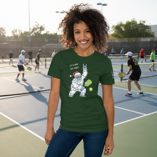 Pickleballin' Holiday Yeti T-Shirt | Green