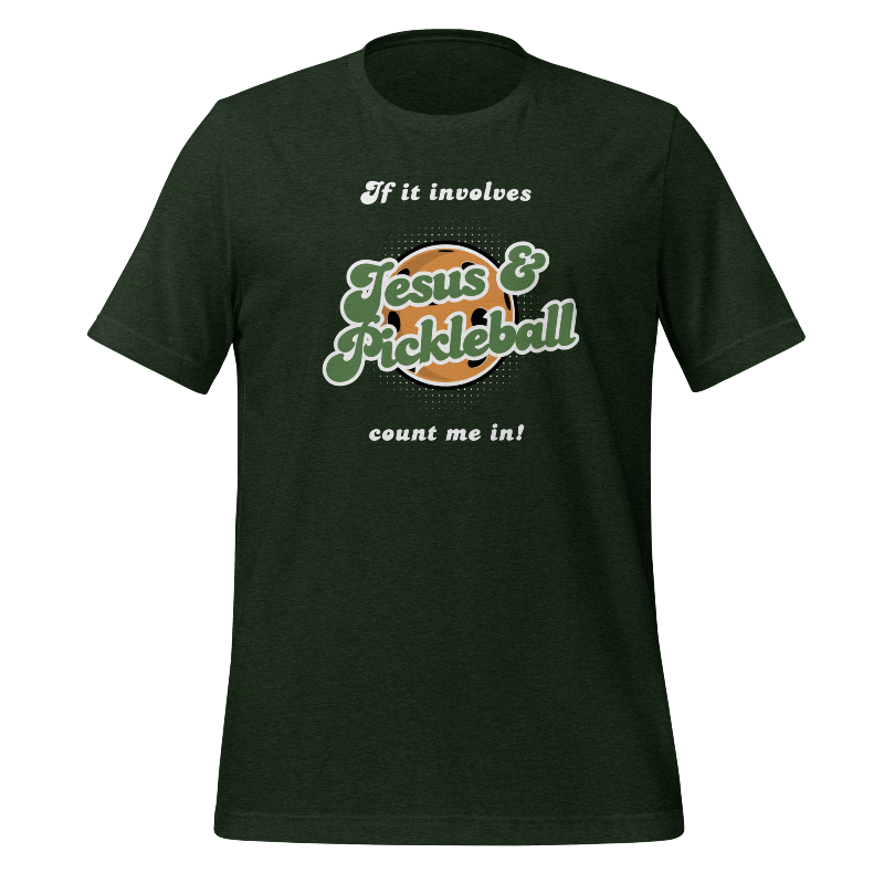 Jesus and Pickleball Women's T-Shirt | Green