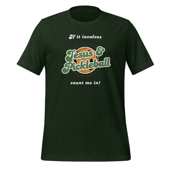 Jesus and Pickleball Women's T-Shirt | Green