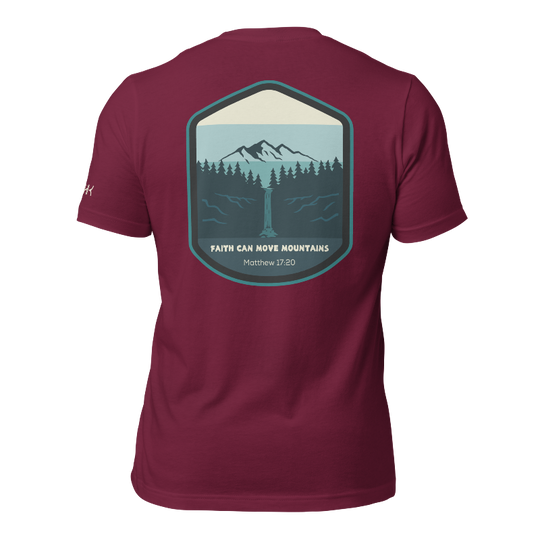 Faith Can Move Mountains Mens T-shirt