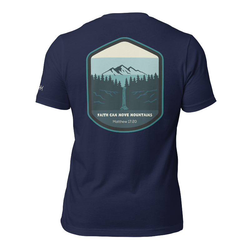 Faith Can Move Mountains Mens T-shirt