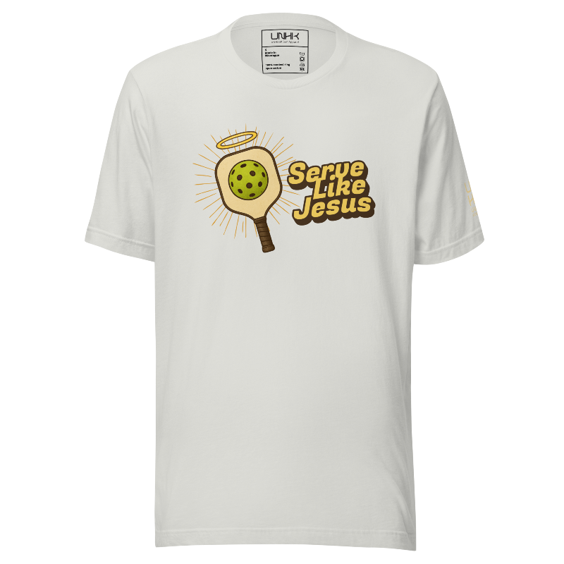 Serve Like Jesus Pickleball Tee | Gray