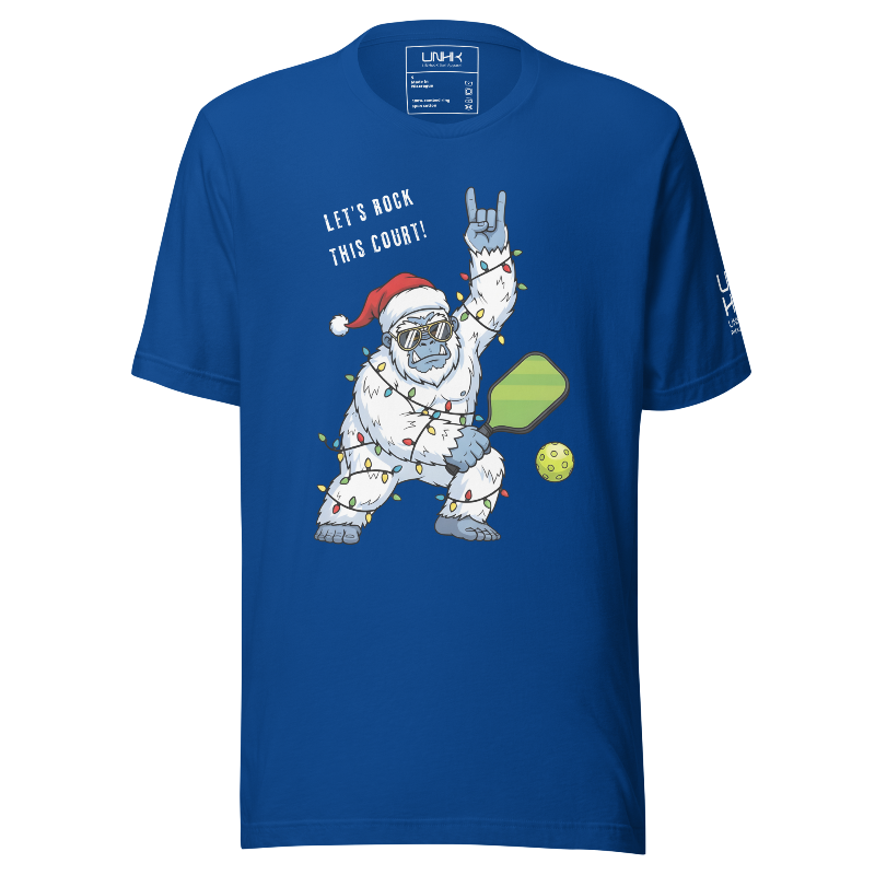 Pickleballin' Holiday Yeti T-Shirt | Blue