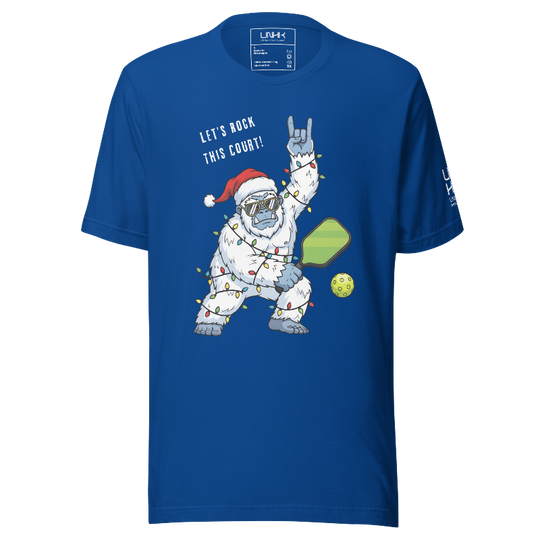Pickleballin' Holiday Yeti T-Shirt | Blue