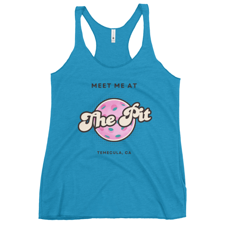Meet Me at The Pit Women's Racerback Tank | Blue