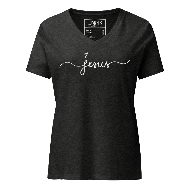 Jesus Women's Relaxed V-Neck T-Shirt