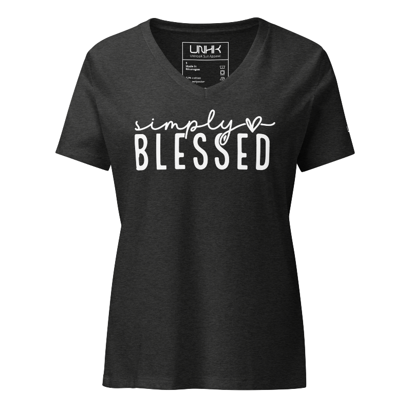 Simply Blessed Women's Relaxed V-neck T-shirt
