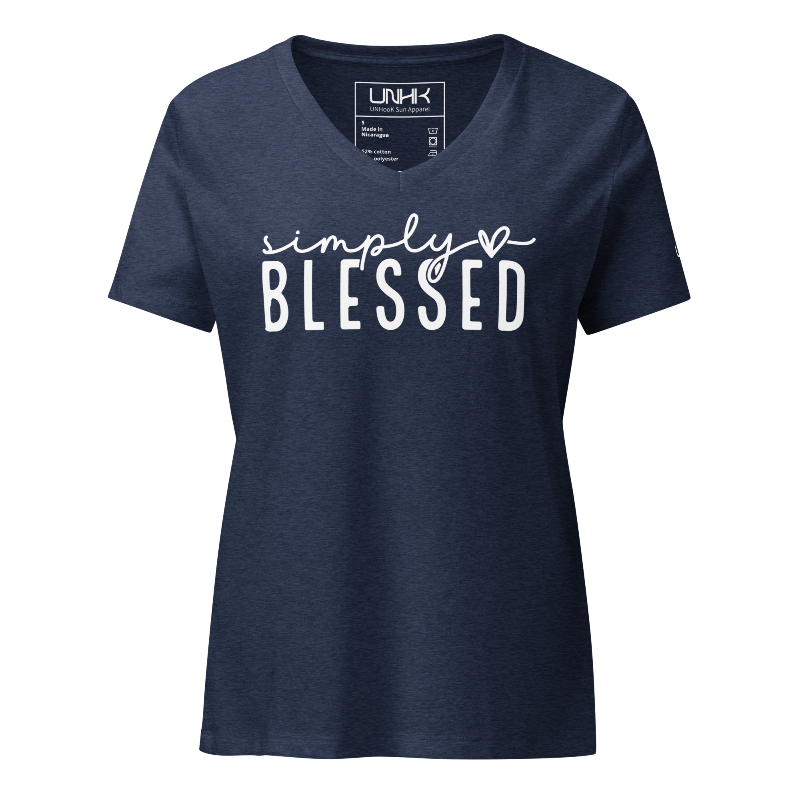 Simply Blessed Women's Relaxed V-neck T-shirt