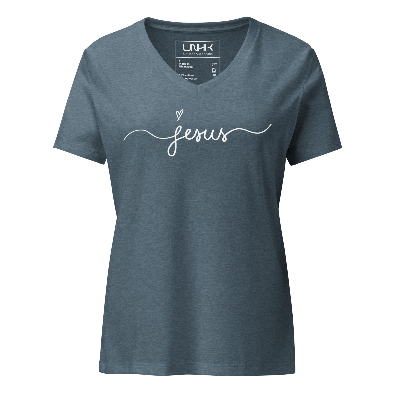Jesus Women's Relaxed V-Neck T-Shirt