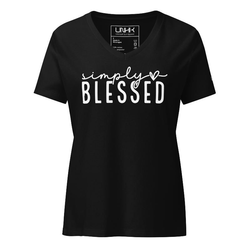 Simply Blessed Women's Relaxed V-neck T-shirt